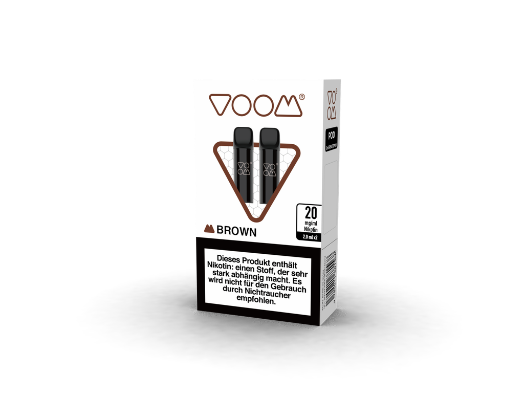 VOOM Pod Mesh 2pc Set Cappuccino Walnut 20mg Brown (Kopie)