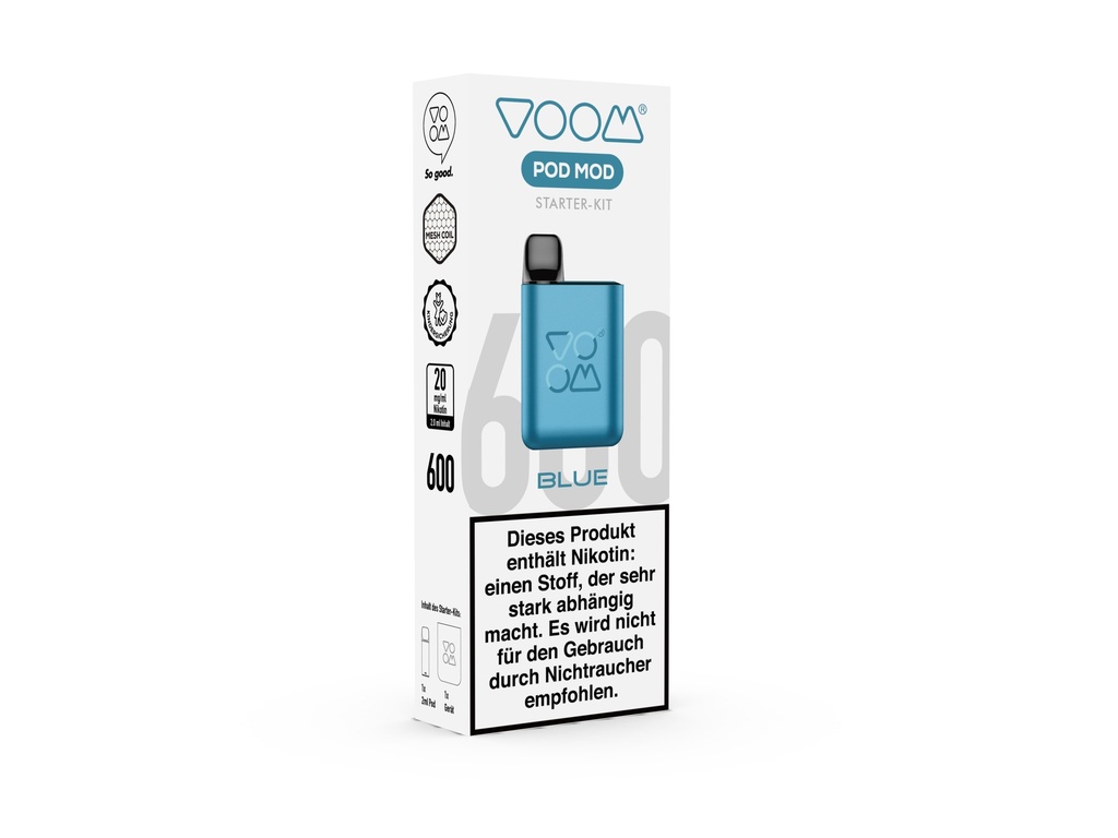 VOOM Pod Mod Starter-Kit Blueberry 20mg Blue (Kopie)