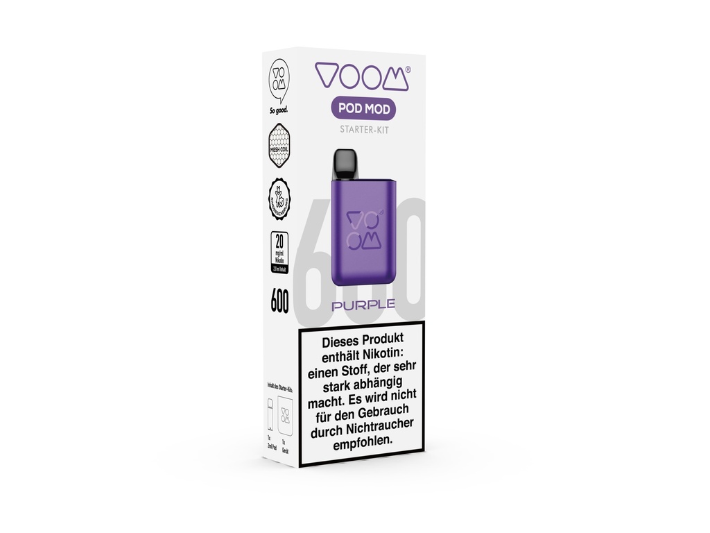 VOOM Pod Mod Starter-Kit Grape Ice 20mg Purple (Kopie)