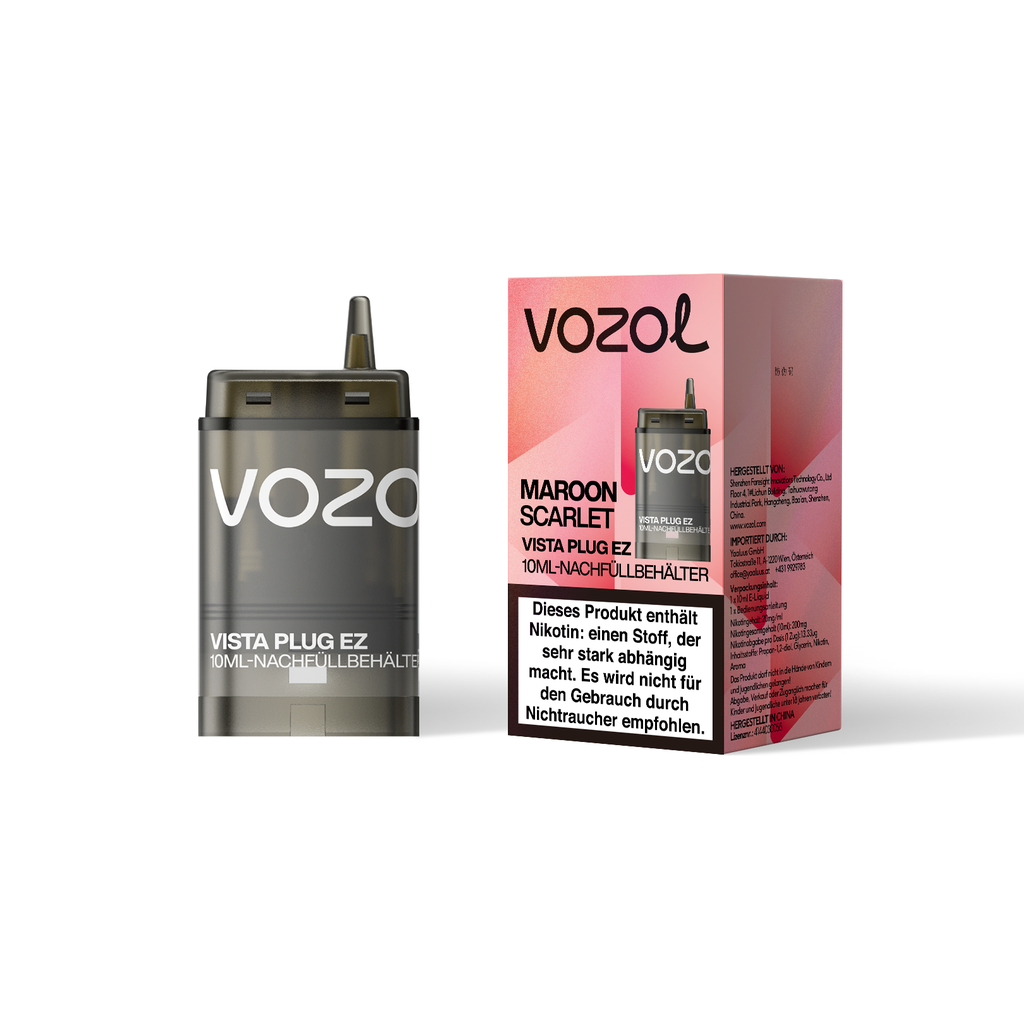 VOZOL Vista EZ Nachfüllbehälter MAROON SCARLET 20mg