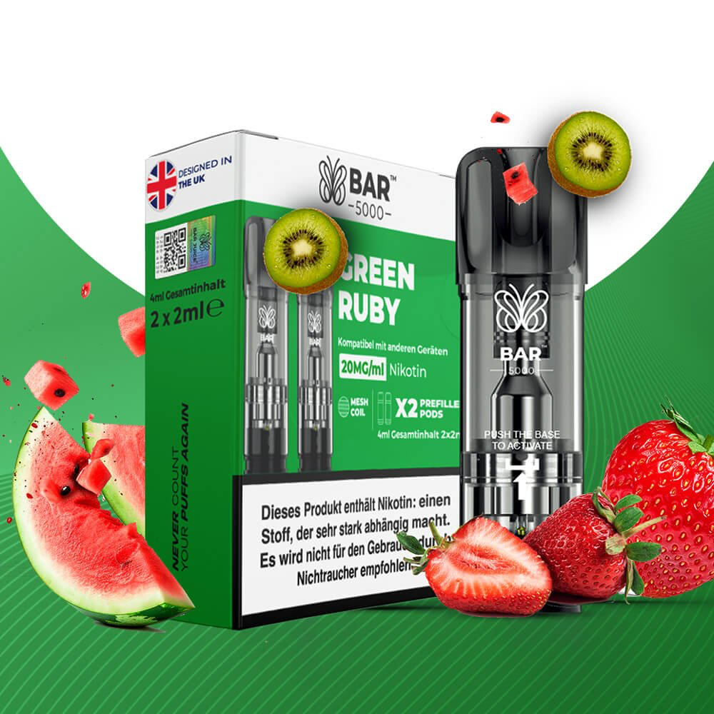 Bar Juice Pod Green Ruby 20mg