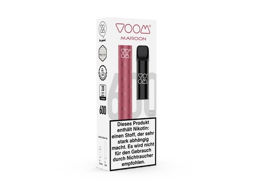 [G-VME20006] VOOM Pod Mi Starter-Kit Cherry Ice 20mg Maroon (Kopie)