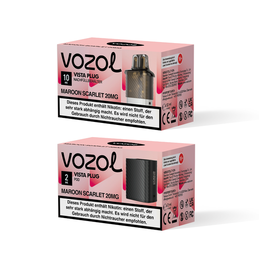 [G-23204304] VOZOL Vista Pod-Set Maroon-Scarlet 20mg (Kopie)